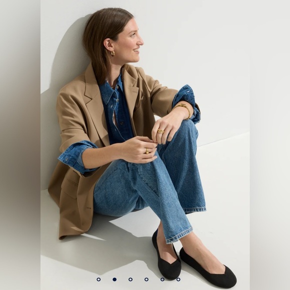 Rothy’s The Flat In Black and Gold Shimmery Marble Design Size 11.5 - Picture 1 of 9